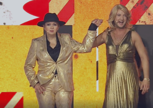 Emlékezetes pillanat A Nagy Duett második élő adásában: Peter Srámek és Gáspár Bea közös produkciója