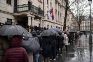 Hosszú sorok alakultak ki a szerbiai választás külképviseleti szavazóhelyein