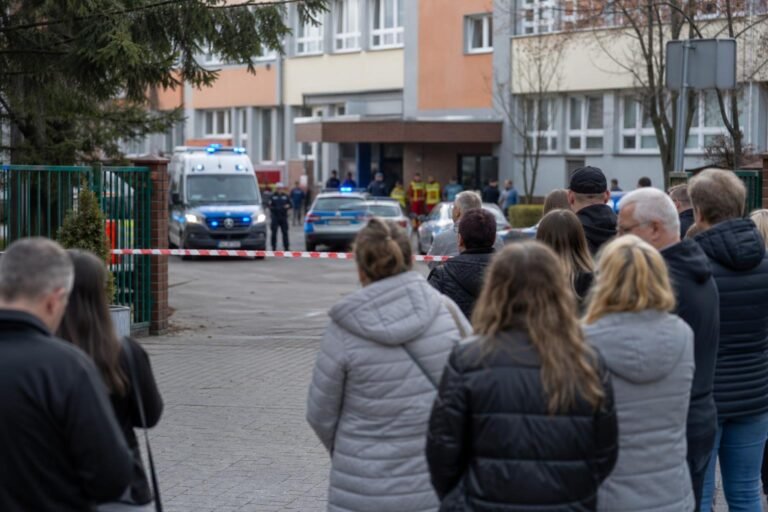 Késes támadás egy lengyel iskolánál: nyolcan megsérültek, elfogták a 19 éves gyanúsítottat